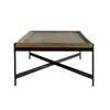 Richmond Light Oak & Iron Rectangle Geometric Coffee Table