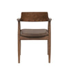 Ealing Dining Chair Brown Leather - Haute Couture