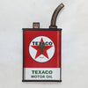 Texaco Oil Can Embossed Automobilia Metal Wall Art Man Cave Sign
