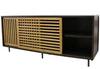 Barrett Sideboard Entertainment Unit With Oak Sliding Doors Modern Chic