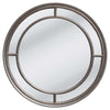 Lorenzo Exquisite Silver Country Chic Round Framed Mirror