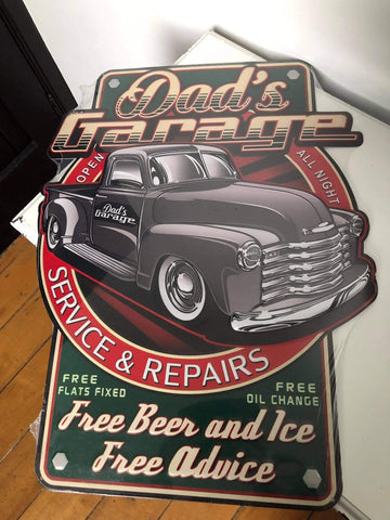 Dad’s Garage Chevy Thriftmaster / 3100 Quality Embossed Wall Art Sign