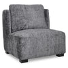 Quadria Charcoal Chenille Modern Luxury Occasional Chair / Sofa Chair
