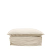 Lotus Luxurious Modern Slipcover Sofa / Lounge Ottoman Oatmeal Colour