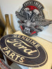 Knucklehead Motorcycles Embossed Automobilia Metal Wall Art Man Cave Sign