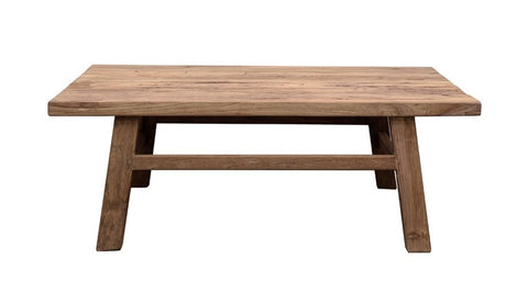 Reclaimed Teak Porto Coffee Table - Handcrafted Indoor / Outdoor Chic