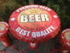 Industrial Beer Bottle Bar Set Table & Stools - Man Cave Heaven!