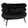 Ring Black Velvet Modern Luxury Occasional Chair Designer Chair