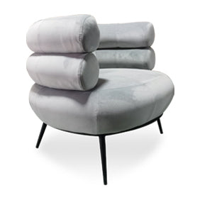 Ring Silver Velvet Modern Luxury Occasional Chair Designer Chair