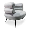 Ring Silver Velvet Modern Luxury Occasional Chair Designer Chair