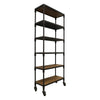 Industrial Chic Rustic Metal & Timber Frame Shelves Bookshelf - Perfect Storage For Office, Laundry, Butler’s Pantry or Wardrobe