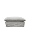 Lotus Luxurious Modern Slipcover Sofa / Lounge Ottoman Cement Colour