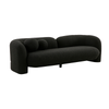 Seattle 3 Seater Modern Sofa / Lounge Black Boucle Colour