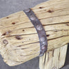 Raw Reclaimed Pine Parq Bench Seat - Handcrafted Rustic Farmhouse Chic