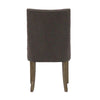Perera Side Stud Oak Dining Chair - Charcoal Linen