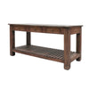 Liverpool Kitchen Island Workbench Made From Teak & Zinc - Great Industrial Rustic Design