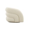 Ivory Boucle Chicago Swivel Lounge Chair / Armchair