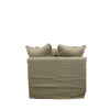 Lotus Luxurious Modern Slipcover Sofa / Lounge Armchair Khaki Colour
