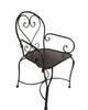 Provence Ornate Iron Alcove Or Dining Chair