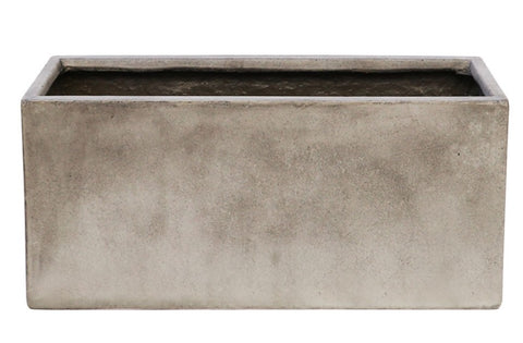 Waihou Concrete Outdoor Planter - Larger Weathered Grey