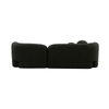 Seattle 3 Seater Modern Sofa / Lounge Black Boucle Colour