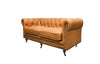 Vintage Stanhope Chesterfield Luxury Rust Leather Sofa / Lounge