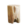 Salvaged Teak Wood Crusoe Root Side Table / Stool - Natural & Modern