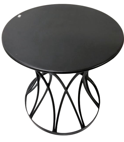 Equipale Style Rustic Iron Side / Alcove / Lounge Table (Black)