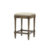 Counter Stool / Bar Stool Louis XVI French Style Oak - Handcrafted & Carved 65cm