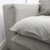 Keely Slipcover Sofa / Lounge Cement Colour 3 Seater