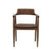 Ealing Dining Chair Brown Leather - Haute Couture