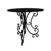 French Country Chic Ornate Scroll Side Table / Bistro Table / Hall Table
