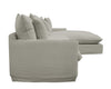 Lotus Luxurious Modern Slipcover 2.5 Seater Modular Sofa / Lounge RH Chaise Khaki Colour