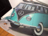 Beach Combi Van Quality Embossed Wall Art Sign