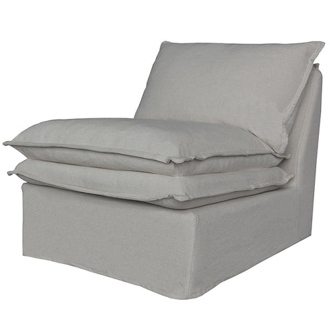 Santa Monica Luxurious Modern Designer Sofa / Lounge Club Chair - Natural Linen