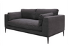 Relaxed Black Tyson Comfortably Luxurious Modern Sofa / Lounge 3 Seater