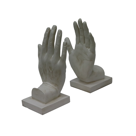 Hands Meeting Library Bookends Decorative Ornaments - Great Interior Décor