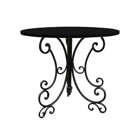 French Country Chic Ornate Scroll Side Table / Bistro Table / Hall Table