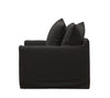 Lotus Luxurious Modern Slipcover Sofa / Lounge Armchair Black Colour