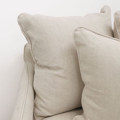 Lotus Luxurious Modern Slipcover Sofa / Lounge Armchair Oatmeal Colour