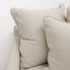 Lotus Luxurious Modern Slipcover Sofa / Lounge Armchair Oatmeal Colour