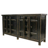 Vintage Black Traditional Oriental Shabby Chic Buffet / Sideboard