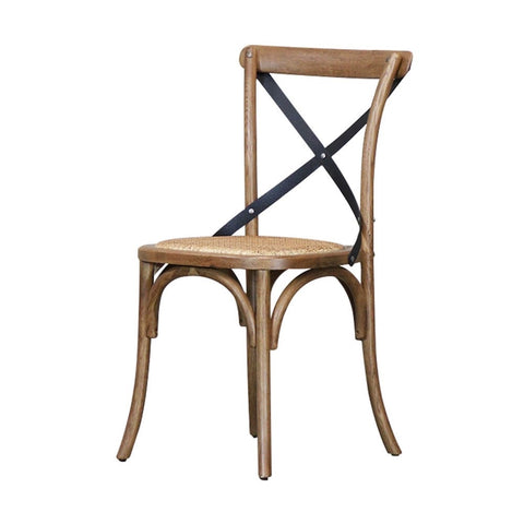 Bentwood Artistic Natural Oak & Rattan Crossback Dining Chair