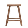 Natural Reclaimed Teak Porto Bar Stool / Barstool / Counter Stool - Handcrafted Indoor / Outdoor Chic