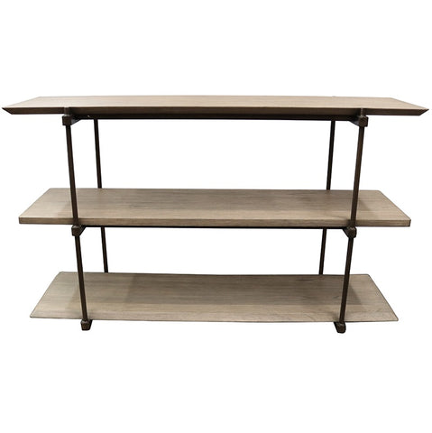 Narino Three Tier Shelving Unit / Console Table / Hall Table - Industrial Country Chic