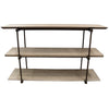 Narino Three Tier Shelving Unit / Console Table / Hall Table - Industrial Country Chic