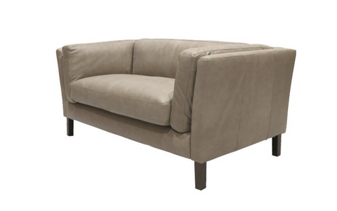 Modena Riverstone Leather Sofa / Lounge Two Seater