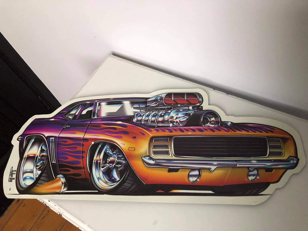 Wall Designer | Chevrolet Camaro Sports Car Silhouette - Wall Art Sticker