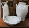 Large Limoncello Classical Italian Ceramic Urn With White Glaze