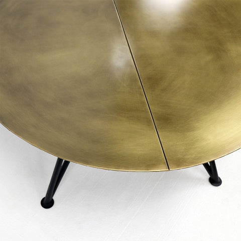 Keya Antique Brass Modern Geometric Chic Coffee Table
